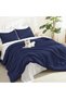Indigo Oversized King Comforter Set, 3 Pcs Lightweight Bedding