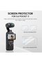 مجموعة من 4 قطع من واقيات الشاشة المصنوعة من الزجاج المقوى، متوافقة مع كاميرا DJI OSMO Pocket 3، وواقي شاشة إضافي. - 7