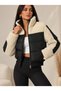 Women's Crop Jacket with Plush Details