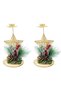 Christmas Candle Holder Candlestick Holder Candle Stick Holder Pentagram and Pine Cone Christmas Decoration Tree Pine Gift for Table Centerpiece Festive Ornaments Mantel Home Party Thanksgiving