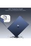 متوافق مع حافظة MacBook Air 13 موديلات 2026-2022 M5-M2، شفاف بلون منتصف الليل - 4