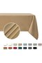 Rectangle Slubby Textured Tablecloth Waterproof Spillproof Wrinkle Free Table Cloth, Kitchen Dining - 4
