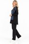 Denim and Spandex-Blend Tunic and Pants Set - 6
