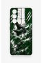 Samsung S21 Ultra Compatible Green Crocodile-Themed Patterned Silicone Case. - 2