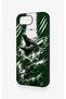 iPhone 16E-Compatible Green Alligator-Printed Silicone Case - 4