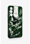 Samsung S22 Compatible Green Crocodile-Themed Patterned Silicone Case. - 3
