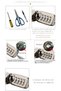 Computer Laptop Cable Lock, Slot Plate 2m Cable, Combination Security Lock Cable for Notebook Laptop - 6