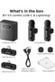 مجموعة ميكروفون لاسلكي BY-V3، متوافقة مع أجهزة iPhone وAndroid وiPad، مع وصلة USB-C/Lightning، ميكروفون لاسلكي صغير الحجم. - 8