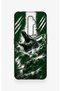 Oppo Reno 2Z Compatible Green Crocodile-Print Silicone Case - 2