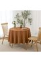 Fall Tablecloth Linen Looking Texture Stain Resistant Waterproof Anti-Shrink Spillproof Washable Sof - 2