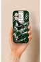 Honor 600 Compatible Green Crocodile-Themed Patterned Silicone Case