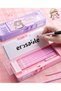 Pop up Multifunction Pencil Case Cartoon Pen Box Organizer Cute Pencil Box with Password Lock, Sharp - 6