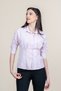 Women's Summer Pink Waist-Fitted Off-the-Shoulder Sporty Shirt 70067