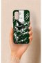 Oppo A6T Compatible Green Crocodile-Themed Patterned Silicone Case.