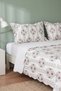 Vizon Lidya Geometric Double Quilted Bedspread & Multi-Purpose Bed Cover - 3 Pieces - 2