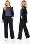 Denim and Spandex-Blend Tunic and Pants Set - 4