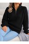 Women's Half-Zip Knit Sweater Kpln - 2