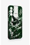 Samsung A14 Compatible Green Crocodile-Themed Patterned Silicone Case - 3