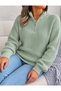 Women's Half-Zip Knit Sweater Kpln - 2