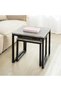 Coffee Table Set Side Nesting Tables طاولات خدمة Space-Saving Small Tables, طاولة قهوة and طاولات غر - 5
