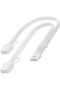 PCI-e 5.1 12V-2x6 Extension Cable, 16AWG GPU Cable (30cm, White)