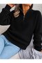 Women's Half-Zip Knit Sweater Kpln