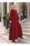 Rochie modestă - Vișiniu - - 3
