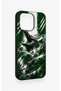Green Crocodile-Themed Patterned Silicone Case Compatible with iPhone 15 Pro Max. - 3