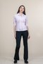 Women's Summer Pink Waist-Fitted Off-the-Shoulder Sporty Shirt 70067 - 2