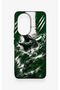 Honor 200 5g Compatible Green Crocodile-Themed Patterned Silicone Case. - 2