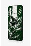 Samsung A04S Compatible Green Crocodile-Themed Patterned Silicone Case. - 4