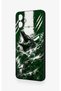 Samsung A06 Compatible Green Crocodile-Themed Patterned Silicone Case - 4