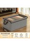 Geometric Pattern Foldable Storage Box With Handle - 3