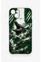 Green Crocodile-Themed Patterned Silicone Case Compatible with iPhone 14 Plus/15 Plus. - 2