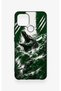 Oppo A15 Compatible Green Crocodile-Themed Patterned Silicone Case - 2