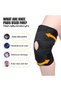 Knee Brace with Side Stabilizers, دعامة الركبة, Adjustable Knee Compression Support with Patella Pad - 7