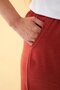 Women's Brick Color Comfortable Fit Pocket Shorts - 6