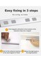 مصباح LED للخزانة مزود بمستشعر حركة، قابل للشحن عبر USB، 3 أوضاع للألوان، تصميم فائق النحافة للاستخدام تحت الخزانة. - 8