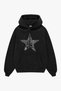 "Dream Until It's Your Reality" Printed Black Oversized Hoodie - 2