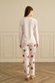 18132 Women's Printed Long-Sleeve Pajama Set - 3