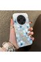 Redmi 14C Compatible Silicone Hard-Edge Back Case with Floral Print—Romantic Couple Phone Case - 3