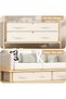 2 Pack Large Underbed Storage with Lid, Fabric Under Bed Storage, Foldable Clothes Storage Box With - 7