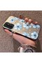 Samsung Galaxy M13 Compatible Silicone Edge-to-Edge Hard Back Case with Floral Print—Romantic Couple Phone Case - 2