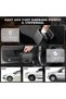 1 Pack Car Trash Can with Lid, Built-in Storage Garbage Bag, Black - 8