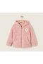 100% Cotton Girls' Fleece Cardigan, Sizes 6Y, 10Y, GIRLS' SALMON - 2