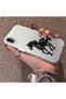 iPhone XR-Compatible Silicone Hard-Edge Back Case with Patterned "Lovers" Design Phone Case - 2