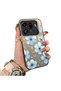 OPPO Find X9 Pro 5G Compatible Silicone Edge-to-Edge Hard Back Case with Floral Print—Romantic Couple Phone Case