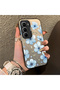 Infinix Hot 60 Pro Plus Compatible Silicone Hard-Edge Back Case with Floral Print—Romantic Couple Phone Case - 3