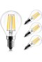 مصباح LED E14، تصميم كرة الجولف الصغيرة، قاعدة إديسون، 4 واط، قابل للتعتيم، أبيض بارد 6000 كلفن، تصميم كلاسيكي صغير مستدير.