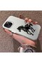 iPhone 15-Compatible Silicone Hard-Edge Back Case with Patterned "Lovers" Design Phone Case - 2